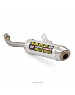 Silencieux PRO CIRCUIT 304 alu brossé/casquette inox Yamaha YZ125