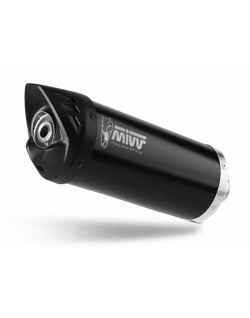 Silencieux MIVV Mover inox noir/casquette ABS noir Suzuki Burgman 400