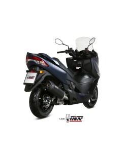 Silencieux MIVV Mover inox noir/casquette ABS noir Suzuki Burgman 400