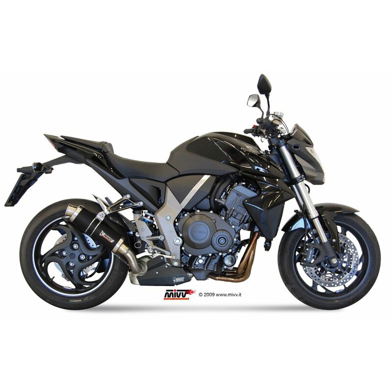 Silencieux MIVV GP inox brossé noir Honda CB1000R Silencieux MIVV GP inox brossé noir Honda CB1000R