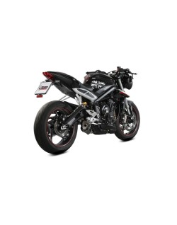 Silencieux MIVV Delta Race inox noir/carbone - Triumph Street Triple R/S/RS
