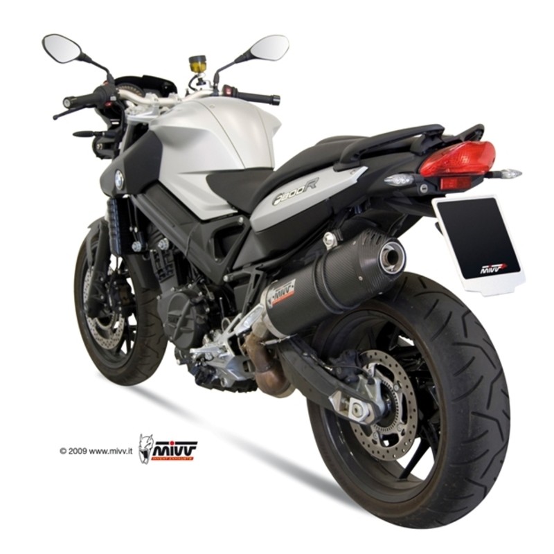 Silencieux MIVV Oval Carbon Cap carbone BMW F800R Silencieux MIVV Oval Carbon Cap carbone BMW F800R