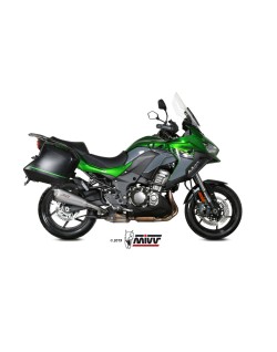 Silencieux MIVV Delta Race inox/casquette carbone Kawasaki Versys 1000