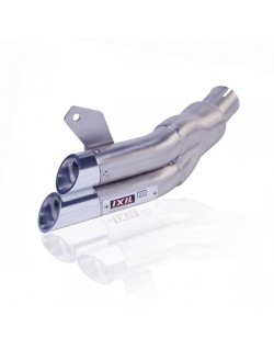 Silencieux IXIL Dual Hyperlow L2X inox / alu poli - Suzuki SFV 650 Gladius - XS8358V