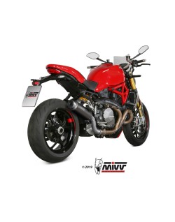 Silencieux MIVV GP Pro Steel Black/casquette inox Ducati Monster 821