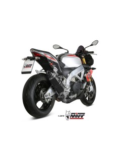 Silencieux MIVV Speed Edge inox noir/carbone - Aprilia Tuono V4 1100