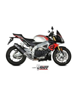 Silencieux MIVV Speed Edge inox noir/carbone - Aprilia Tuono V4 1100