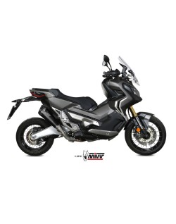 Silencieux MIVV Delta Race inox noir/casquette carbone Honda X-ADV 750