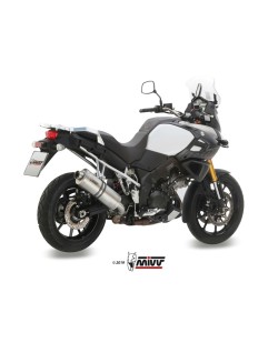 Silencieux MIVV Oval acier inox/casquette inox Suzuki