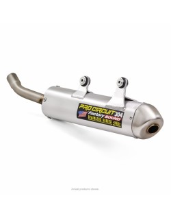 Silencieux PRO CIRCUIT 304 alu brossé/casquette inox Gas Gas EC2500/300