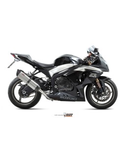 Silencieux double MIVV Suono inox/casquette carbone Suzuki GSX-R1000