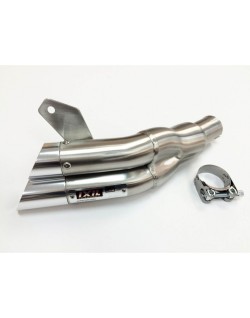 Silencieux IXIL Dual Hyperlow L2X inox / alu poli - Honda CB600F-S - XH6348V