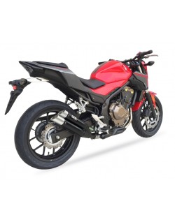 Silencieux IXIL Dual Hyperlow L3XB inox noir / alu - Honda CBR500R - XH6334XB