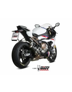 Silencieux MIVV MK3 carbone/casquette inox BMW S1000RR