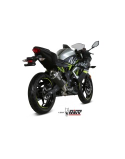 Silencieux MIVV Delta Race inox/casquette carbone Kawasaki Ninja 125