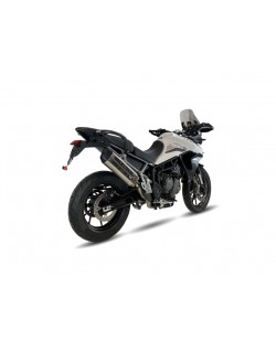 Silencieux IXIL MXT inox / alu noir - Triumph Tiger 900/GT/Rally - ET4066SS