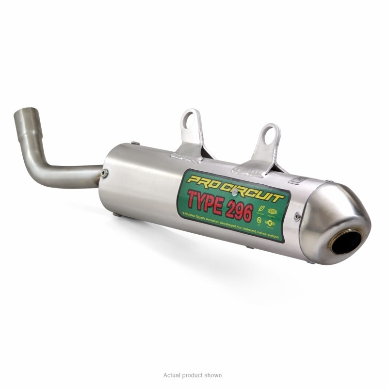 Silencieux PRO CIRCUIT 296 aluminium/casquette inox Silencieux PRO CIRCUIT 296 aluminium/casquette inox