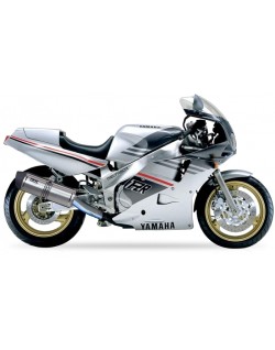 Silencieux IXIL Hexoval Xtrem inox / alu noir - Yamaha FZR 1000 Exup - OY9081VSE