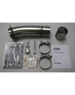 Silencieux IXIL Hexoval Xtrem inox / alu noir - Suzuki SV 650/S - OS8049VSE