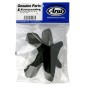 Ventilations arrières latérales supérieures ARAI Center Side Duct black pour casque MX-V