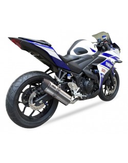 Ligne complète IXIL Hexoval Xtrem Race inox / alu noir - Yamaha R3/R25 - OY9025VSE