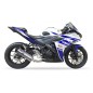Ligne complète IXIL Hexoval Xtrem Race inox / alu noir - Yamaha R3/R25 - OY9025VSE