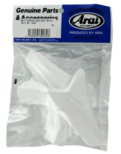 Ventilations arrières latérales supérieures ARAI Center Side Duct white pour casque MX-V