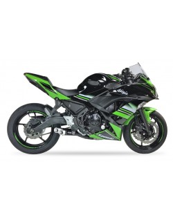Ligne complète IXIL Hyperlow inox noir / alu poli - Kawasaki Z650/Ninja 650 - XK7353XB