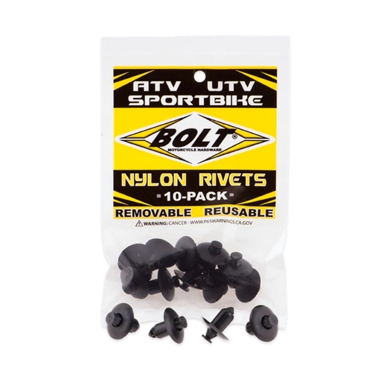 Rivets plastique M8 XL BOLT - 10 pièces Rivets plastique M8 XL BOLT - 10 pièces