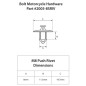 Rivets plastique M8 XL BOLT - 10 pièces Rivets plastique M8 XL BOLT - 10 pièces