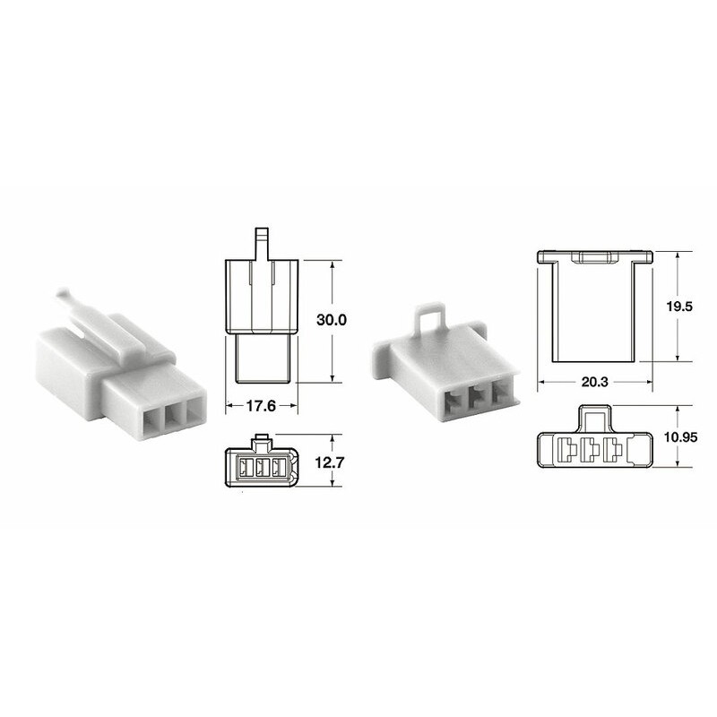 Jeu de connectiques 3 voies 110 ML BIHR type origine Ø0,5mm²/0,85mm² - 5 jeux complets Jeu de connectiques 3 voies 110 ML BIHR type origine Ø0,5mm²/0,85mm² - 5 jeux complets