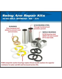 Kit roulements de bras oscillant ALL BALLS Yamaha YFZ350 Banshee