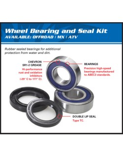 Kit roulements de roue avant ALL BALLS Suzuki XF650 Freewind