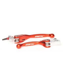 Ensemble de leviers flexibles forgés RFX Race (Orange) - KTM SX65/85
