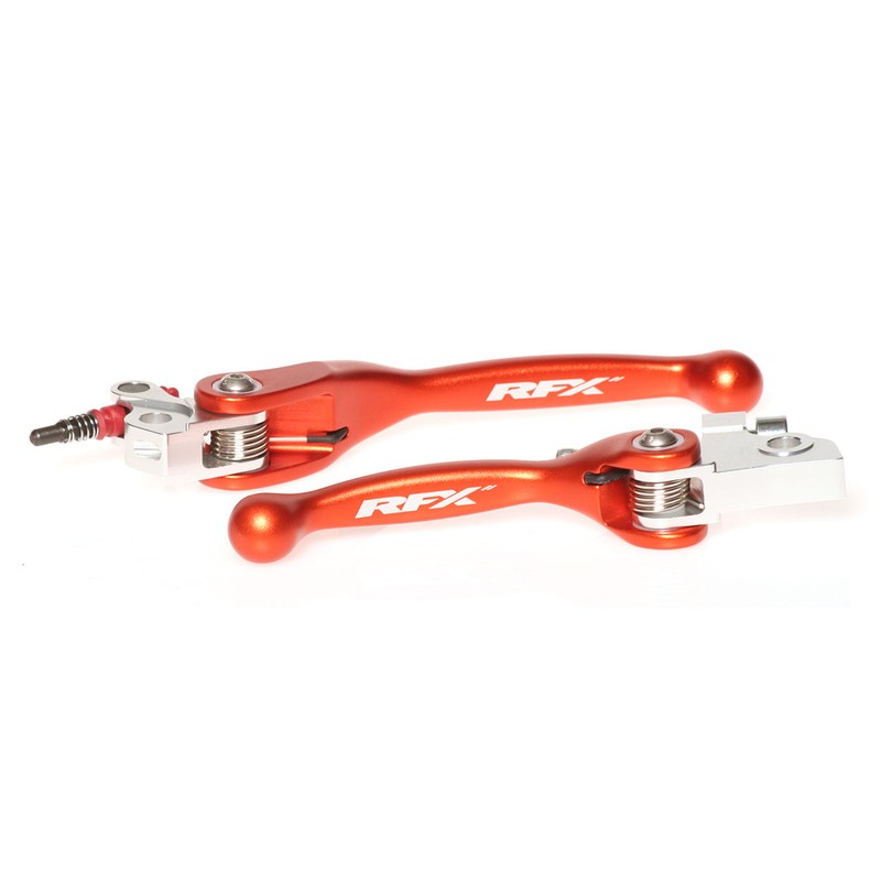 Ensemble de leviers flexibles forgés RFX Race (Orange) - KTM SX65/85 Ensemble de leviers flexibles forgés RFX Race (Orange) - KTM SX65/85