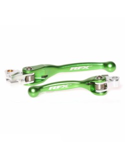 Jeu de leviers flexibles forgés RFX Race (Vert) - Kawasaki KXF450