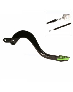 Pédale de frein arrière RFX Pro ST (Anodisé dur noir/vert)
