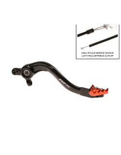 Pédale de frein arrière RFX Pro ST (Anodisé dur noir/orange)