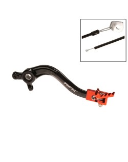 Pédale de frein arrière RFX Pro FT (Noir/Orange) )