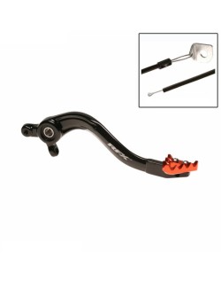 Pédale de frein arrière RFX Pro ST (Anodisé dur noir/orange)