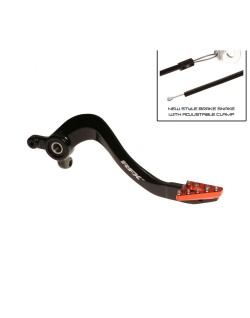 Pédale de frein arrière RFX Pro ST (Anodisé dur noir/orange) - KTM85