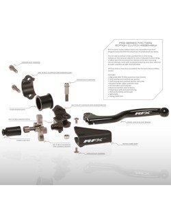 Ensemble de vis de rechange en acier inoxydable pour kit levier d'embrayage RFX Pro M4x8 2pcs (Pour soufflet)