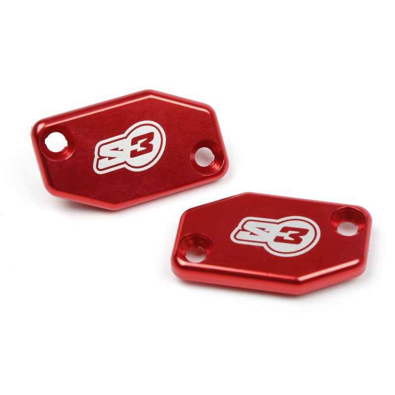 Couvercle de maître-cylindre frein S3 rouge Braktec Couvercle de maître-cylindre frein S3 rouge Braktec