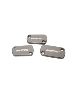 Jeu de bouchons de réservoir RFX Pro (Gris minéral) - Kawasaki KXF450