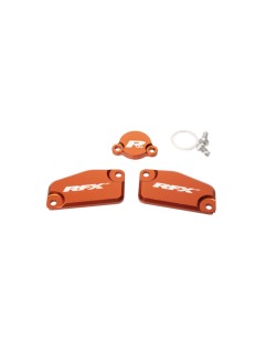 Jeu de bouchons de réservoir RFX Pro (Orange) - KTM SX65/85 (Frein et embrayage Formula)
