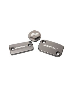 Jeu de bouchons de réservoir RFX Pro (Gris minéral) - KTM SX/SXF (Frein Brembo et embrayage Magura)