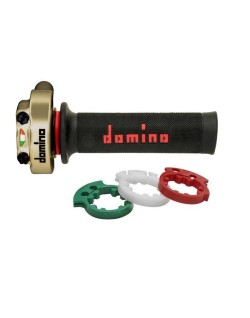 Poignée de gaz DOMINO XM2 Racing avec revêtements A450 - or/noir