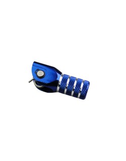 Sélecteur de vitesse SCAR noir mat/embout bleu Kawasaki KX450F