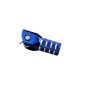 Sélecteur de vitesse SCAR noir mat/embout bleu Kawasaki KX450F