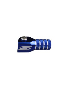 Sélecteur de vitesse SCAR noir mat/embout bleu Kawasaki KX450F
